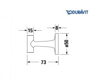 PERCHA STARCK T DURAVIT